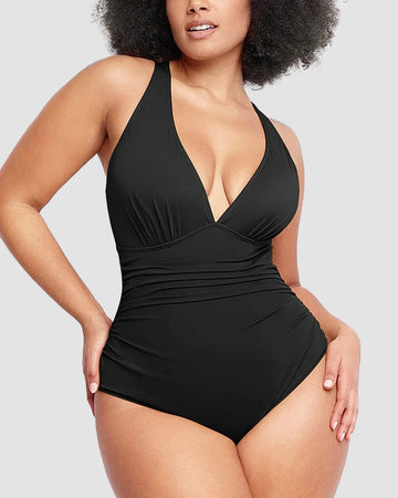 Shesways® Smart Sculpt Plunge Swimsuit Flatter Your Figure