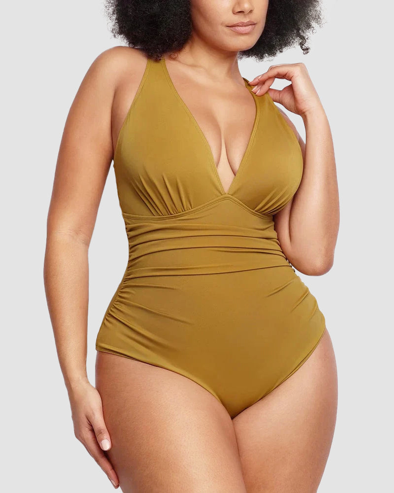 Shesways® Smart Sculpt Plunge Swimsuit Flatter Your Figure
