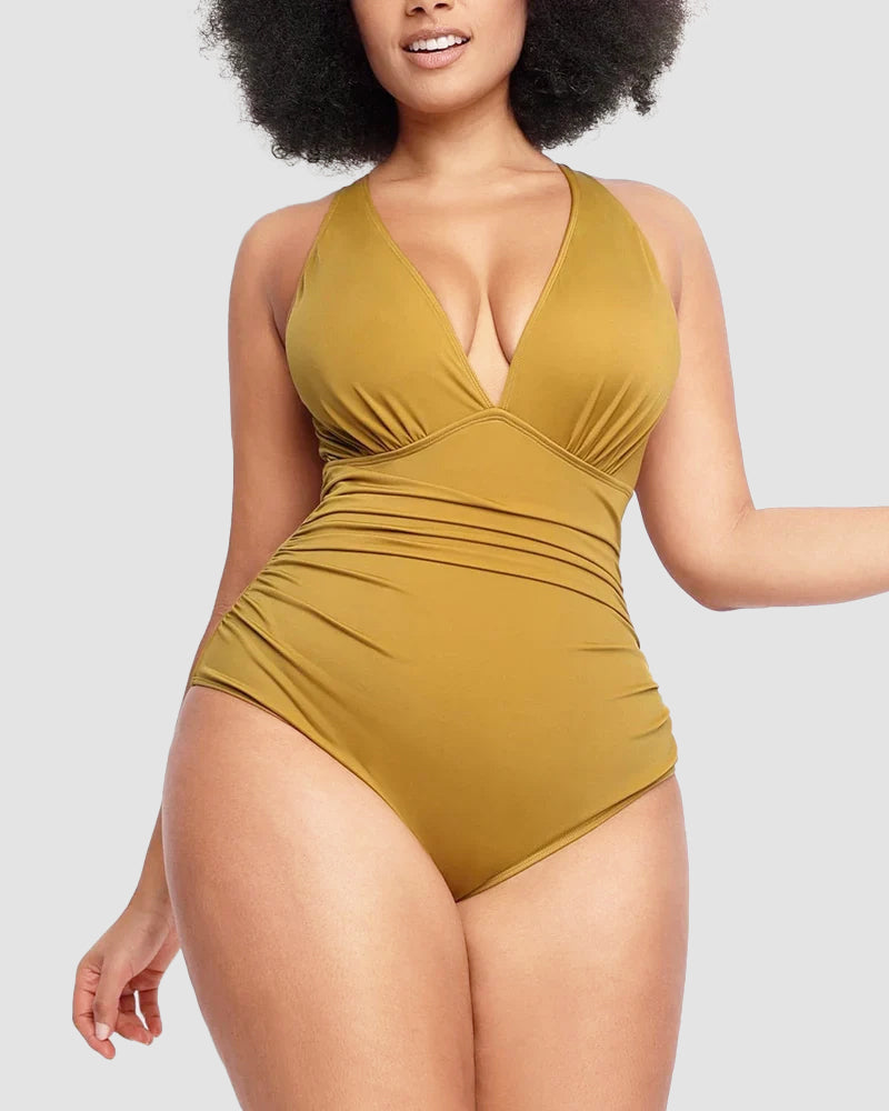 Shesways® Smart Sculpt Plunge Swimsuit Flatter Your Figure