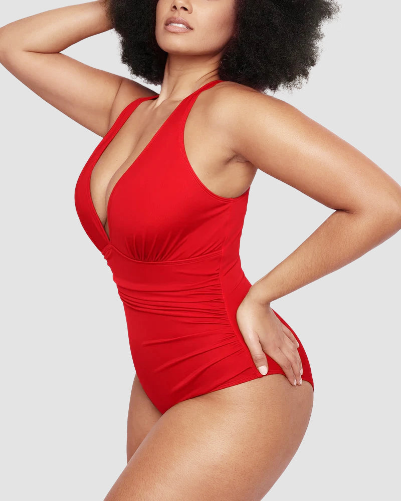 Shesways® Smart Sculpt Plunge Swimsuit Flatter Your Figure