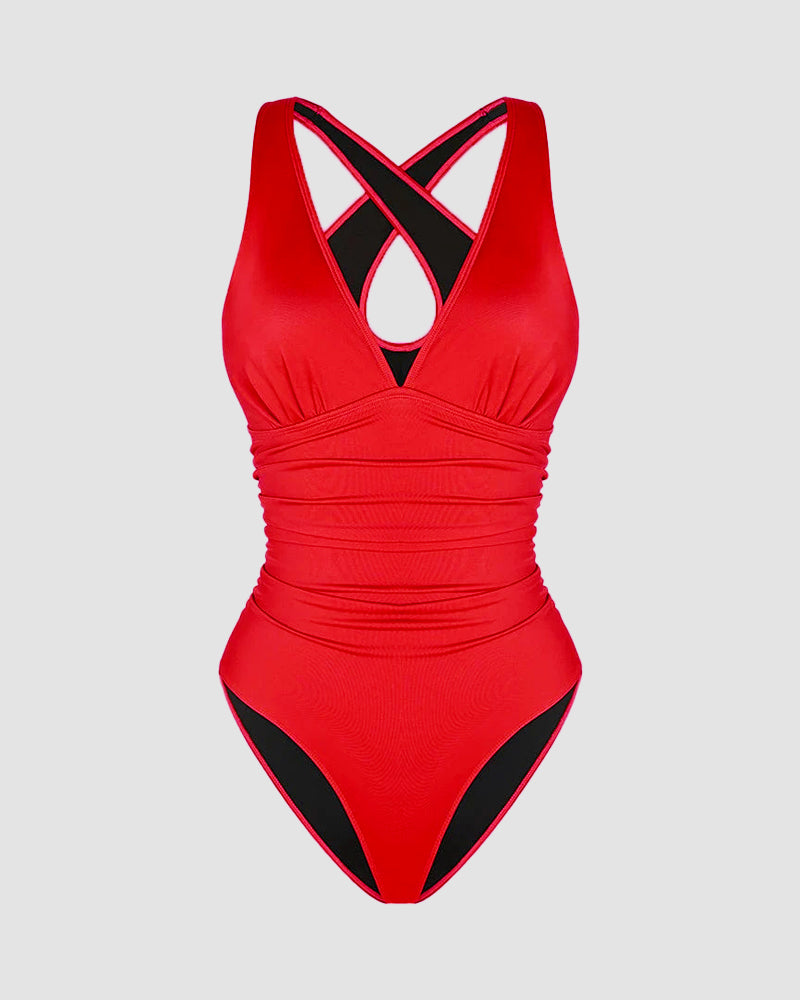 Shesways® Smart Sculpt Plunge Swimsuit Flatter Your Figure