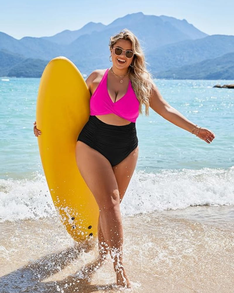 Shesways® One Piece Swimsuits Push Up Tummy Control Bathing Suits