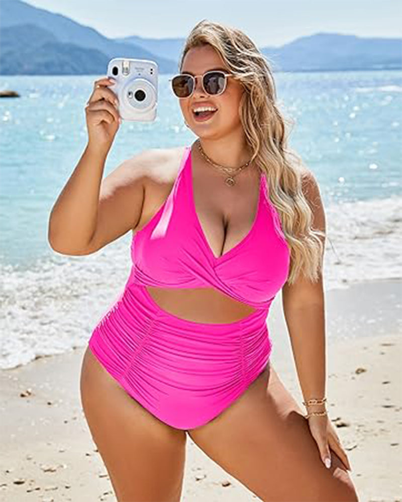 Shesways® One Piece Swimsuits Push Up Tummy Control Bathing Suits
