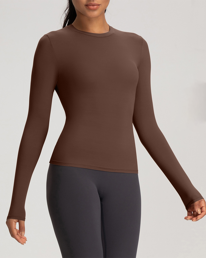 Inbarely Soft Single-Layer Long Sleeve Shirt