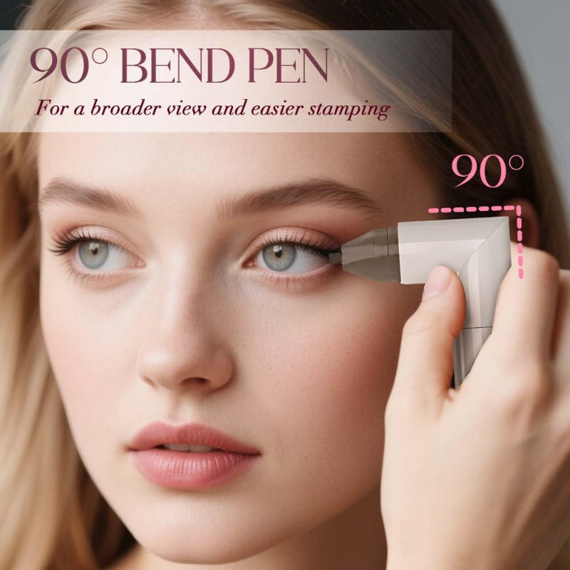 Rotating Dual-Head Eyeliner Pen – Wing Stamp, Quick-Dry, Long-Lasting & Smudge-Proof for Perfect Cat Eyes