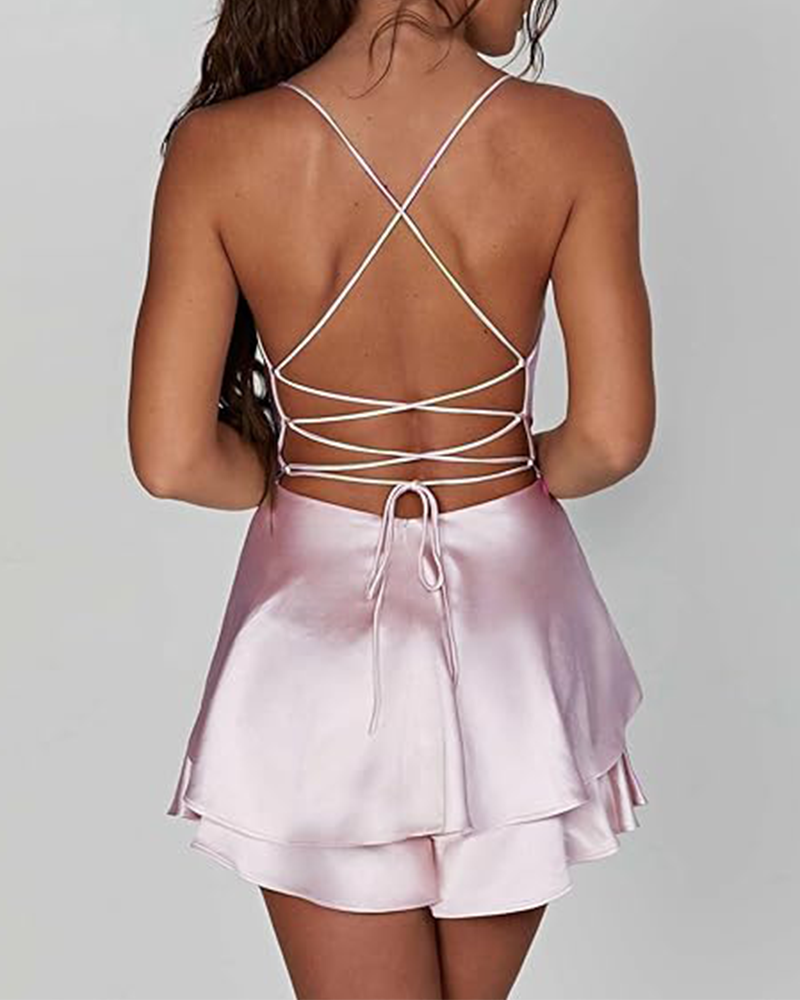 Mina Satin Mini Dress