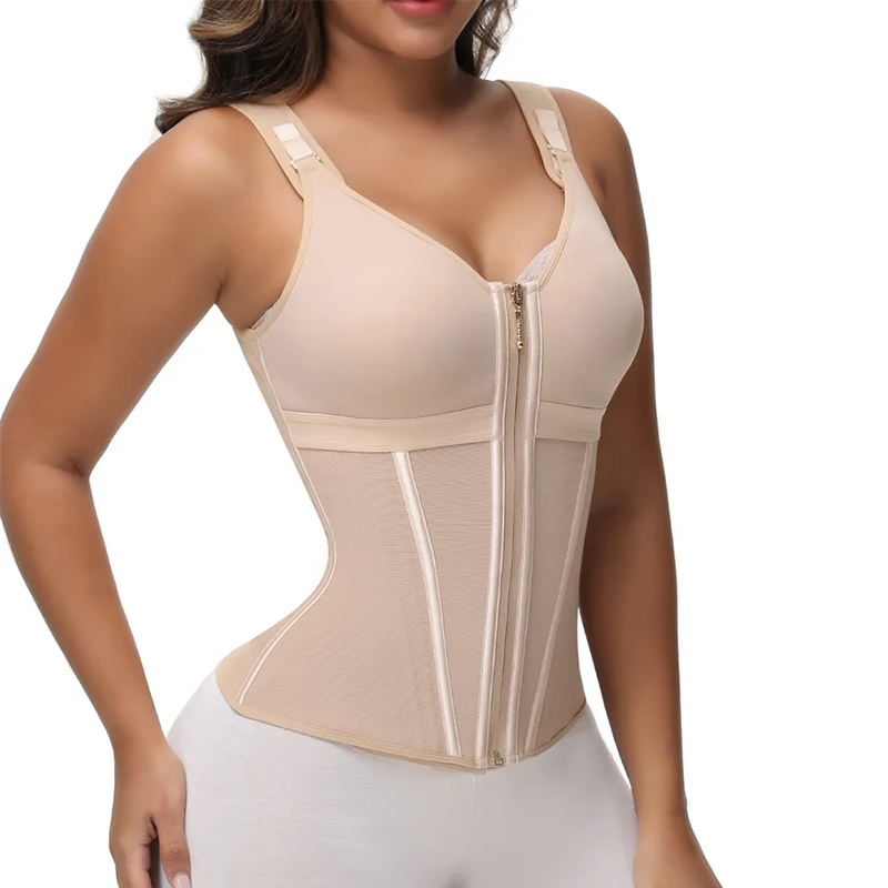 Enhanced Shaping Corset Top — Slimming Waist Trainer & Push-Up Vest