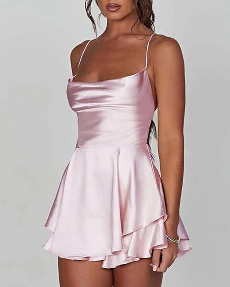Mina Satin Mini Dress