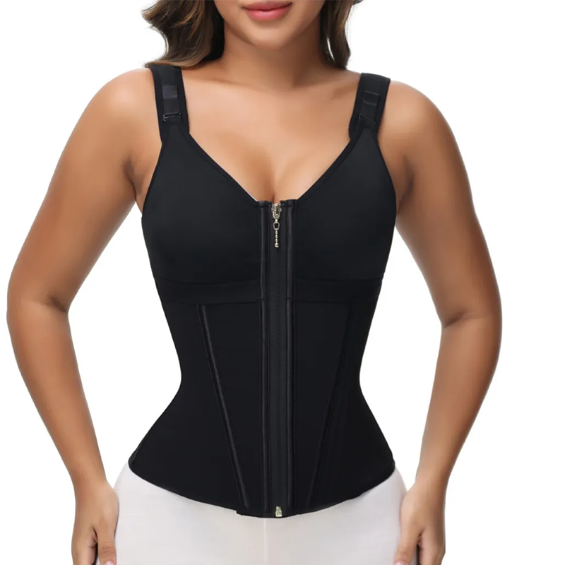 Enhanced Shaping Corset Top — Slimming Waist Trainer & Push-Up Vest