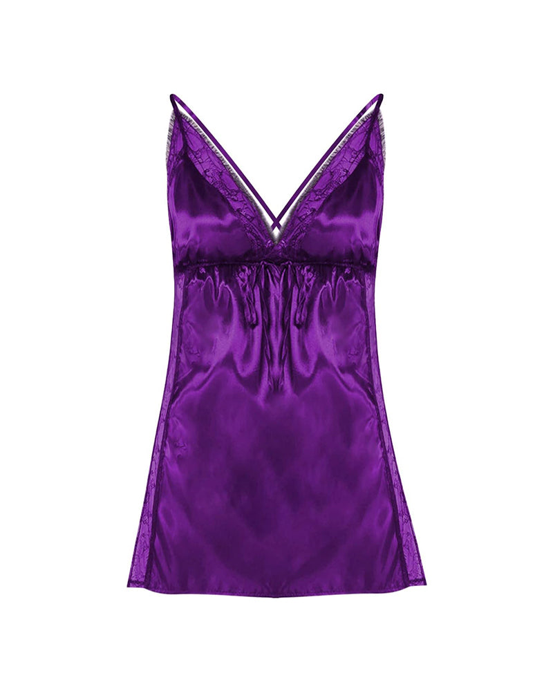 Sexy Plus Size Lace Babydoll – Nightdress with Panty