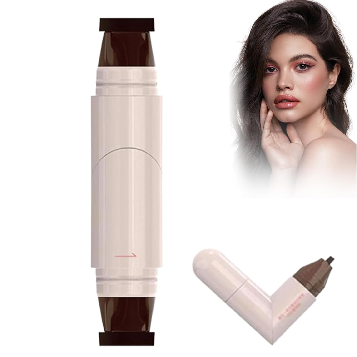 Rotating Dual-Head Eyeliner Pen – Wing Stamp, Quick-Dry, Long-Lasting & Smudge-Proof for Perfect Cat Eyes