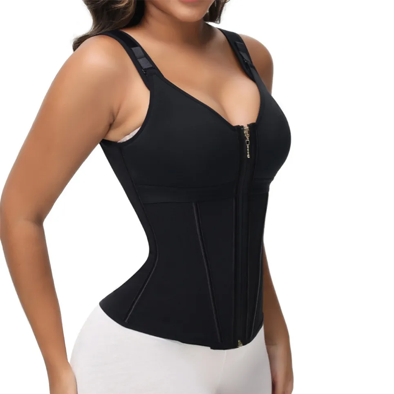 Enhanced Shaping Corset Top — Slimming Waist Trainer & Push-Up Vest