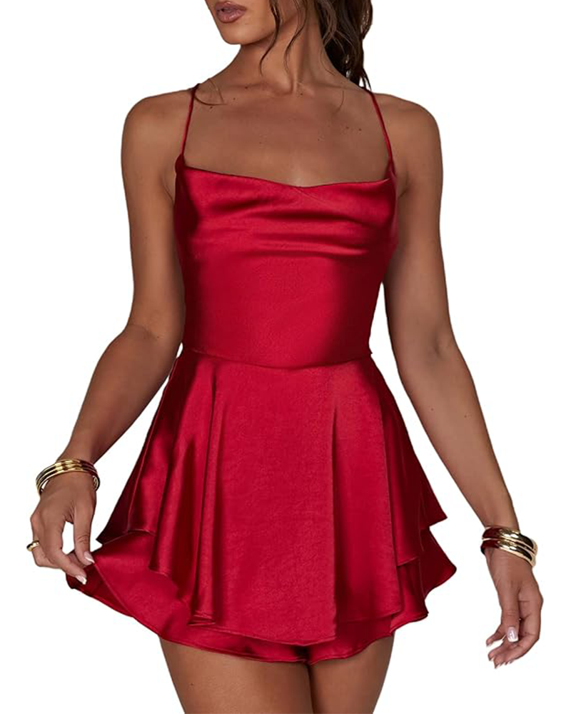 Mina Satin Mini Dress