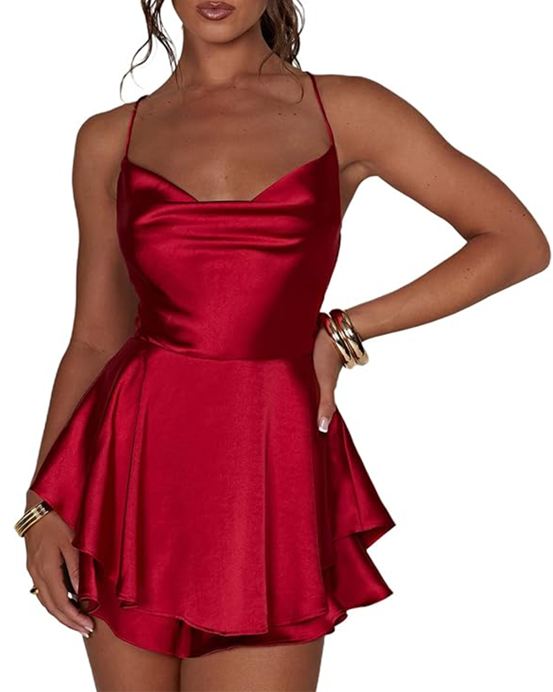 Mina Satin Mini Dress