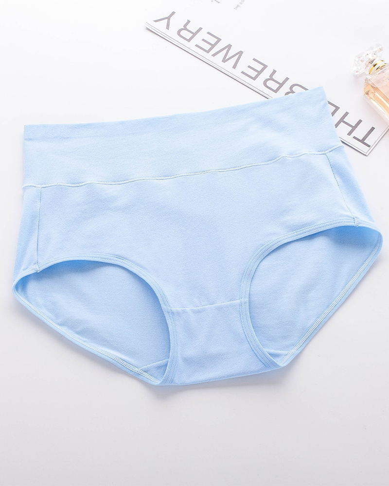 Shesways® High Waisted Cotton Full Coverage Briefs