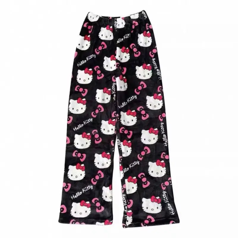 Cute Hello Kitty Pajama Pants – Cozy Y2K Loungewear