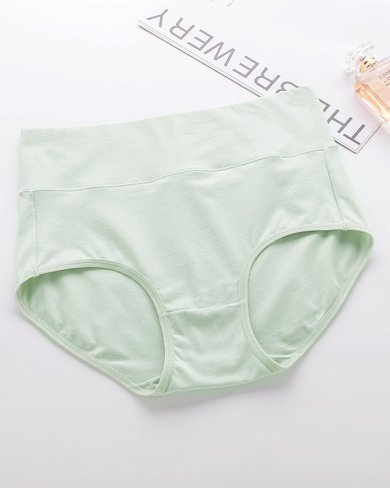 Shesways® High Waisted Cotton Full Coverage Briefs