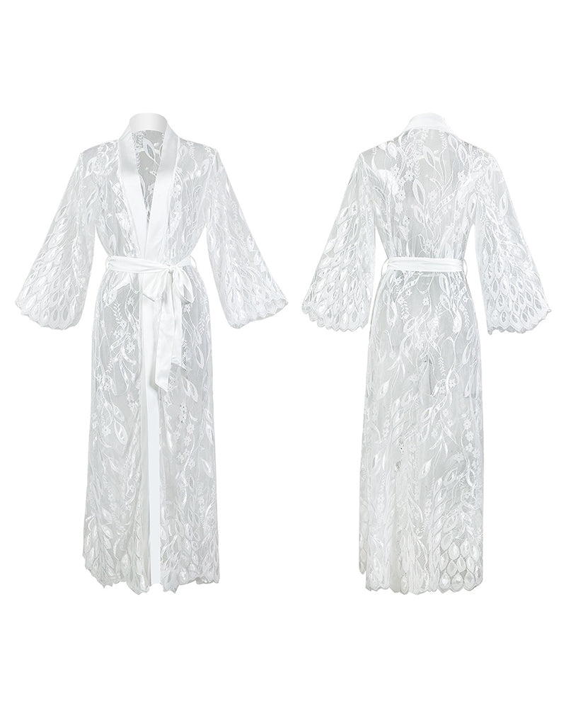 KissLove® Sexy Lace Bridal Lingerie Sheer Wedding Gown