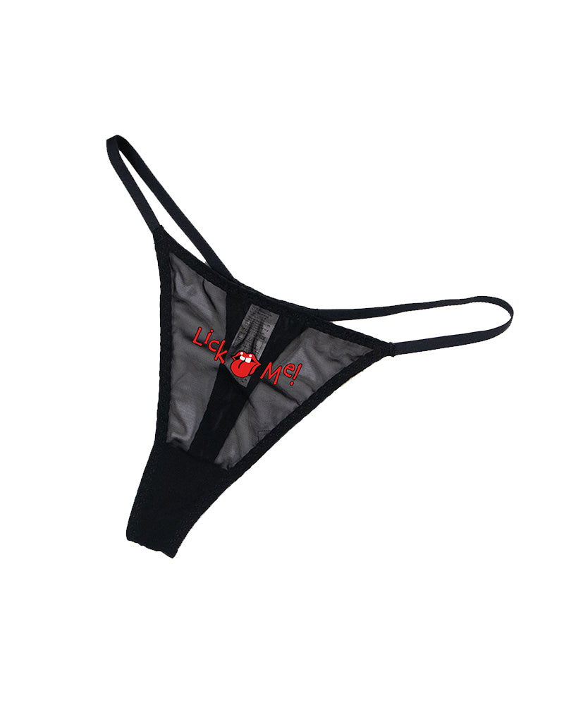 Sexy Low-Rise Mesh T-Back Panties