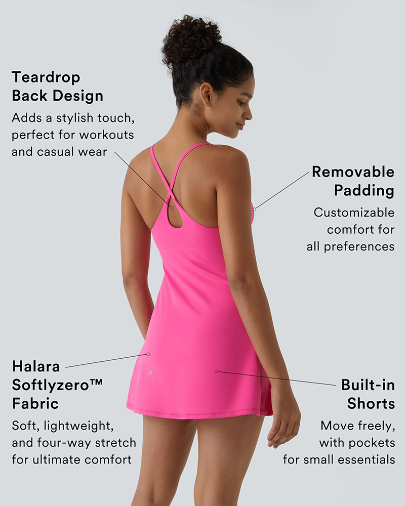 Plush Backless Active Dress – Easy Peezy Edition