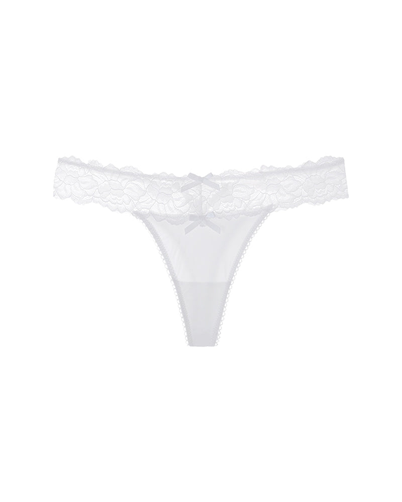 3-Pack Women’s Sexy Lace Low-Waist Thongs – Hollow Cross Ice Silk Satin