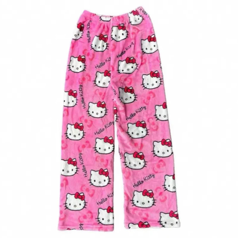 Cute Hello Kitty Pajama Pants – Cozy Y2K Loungewear