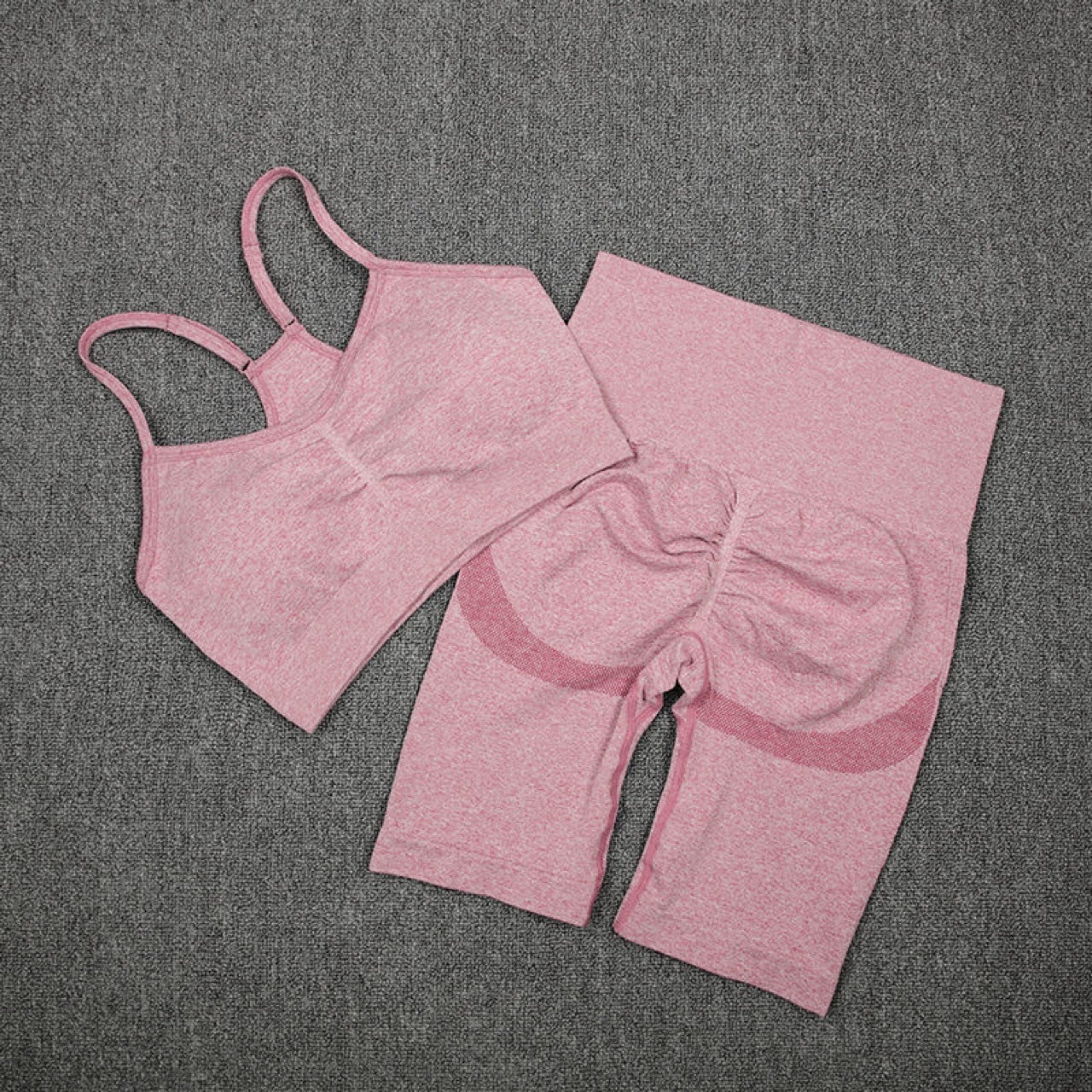 High Waist Push Up Fitness Bra & Shorts