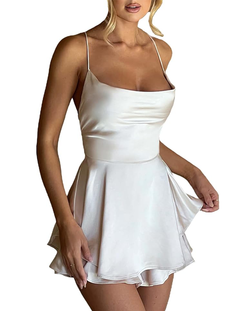 Mina Satin Mini Dress