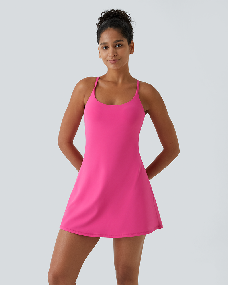 Plush Backless Active Dress – Easy Peezy Edition