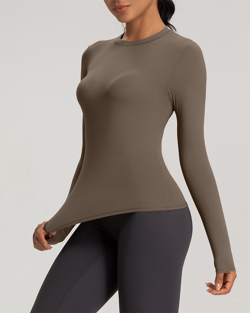 Inbarely Soft Single-Layer Long Sleeve Shirt