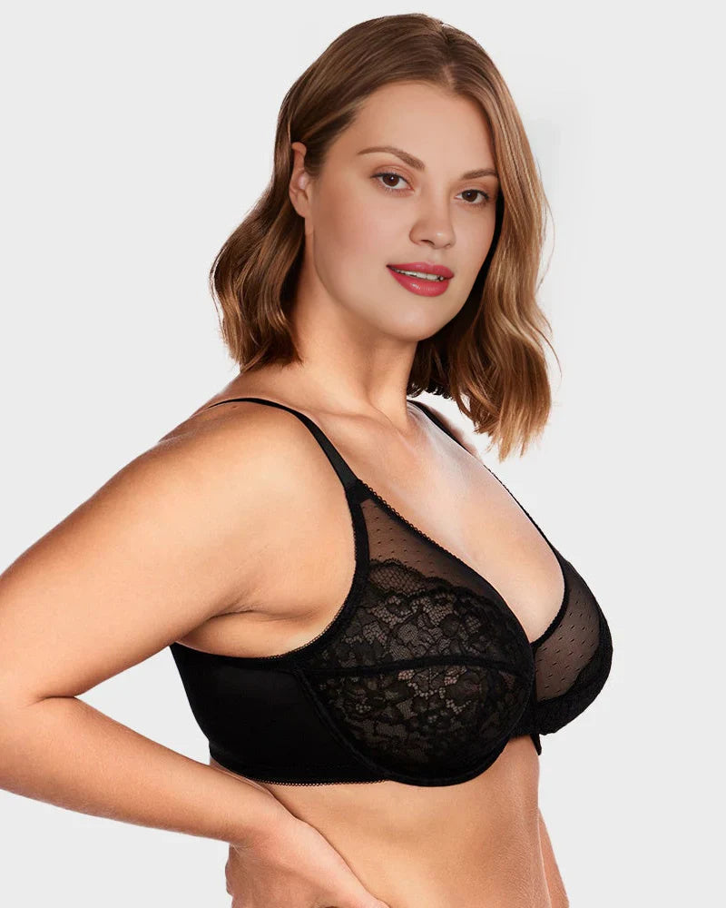 Lace Trim Contour Bra