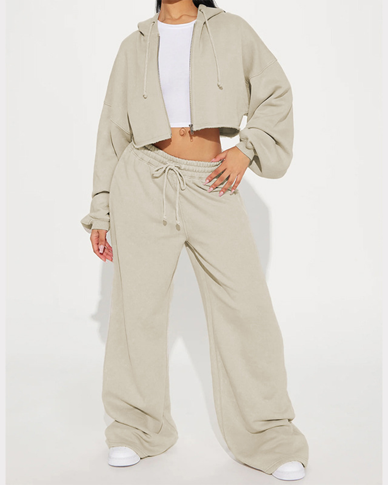 On The Go Fleece Pant Set