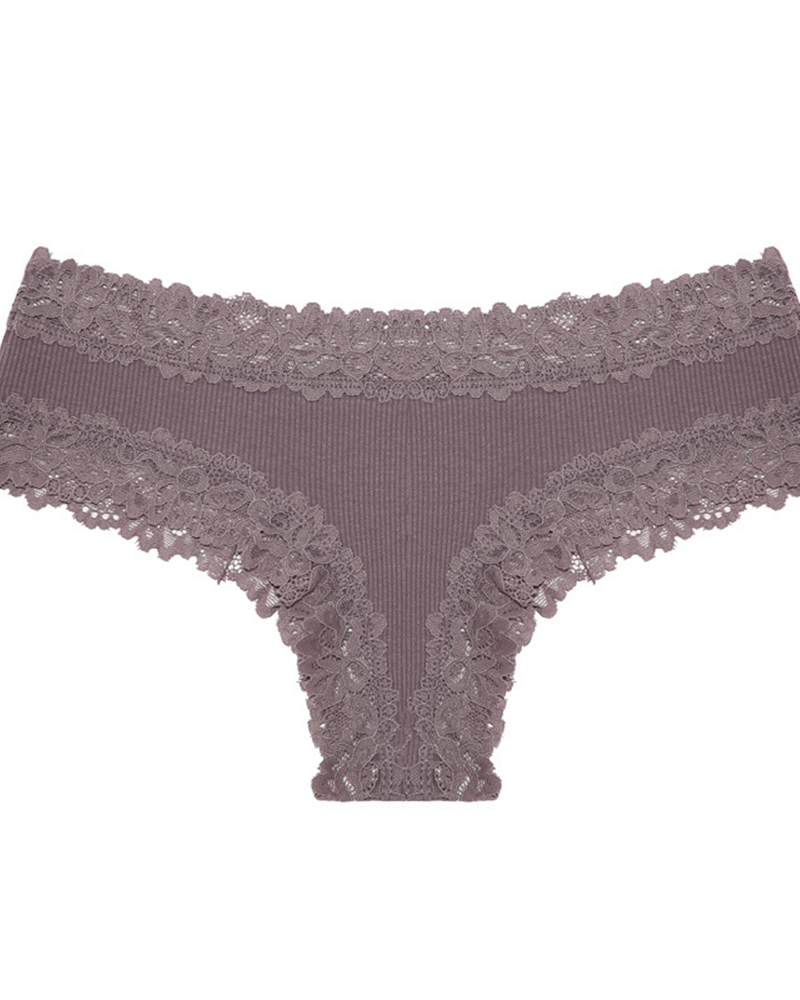 Shesways® Cotton Lace Low Rise Brazilian Bikini