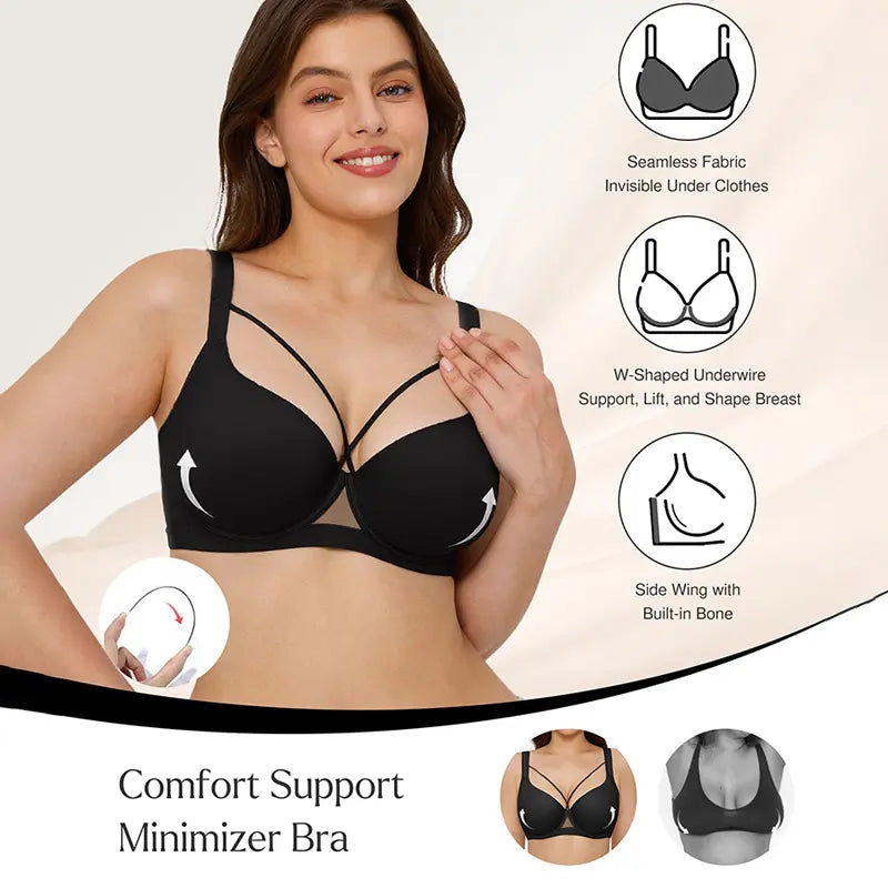 Seamless Push-Up Deep V Everyday Bra