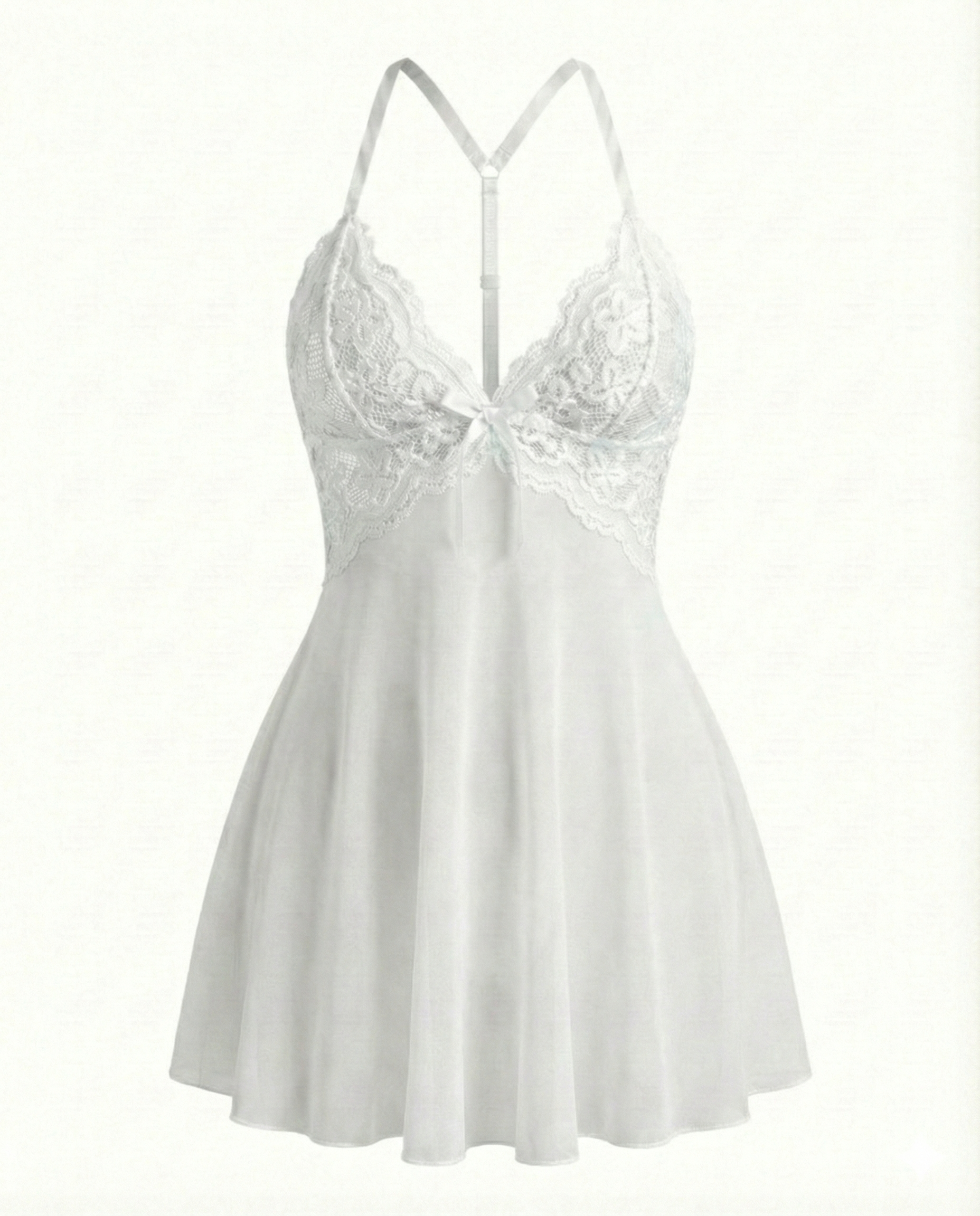 Lace Mesh Backless Babydolls