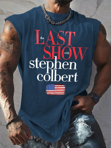 🔥Buy 3 Get 15% Off🔥Retro Men's Last Show Print Tops Tank