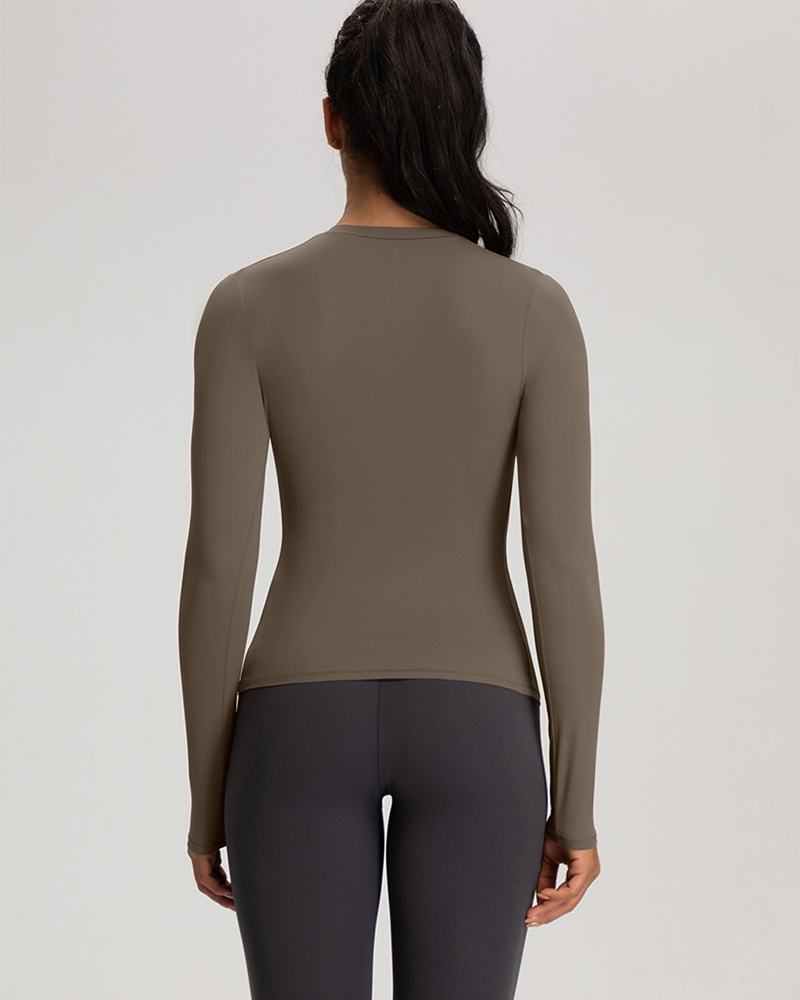 Inbarely Soft Single-Layer Long Sleeve Shirt