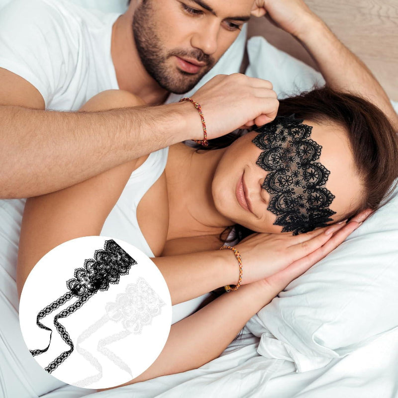 Lace Eye Mask for Women – Sheer Sexy Blindfold Lingerie Accessory for Tease & Seduction