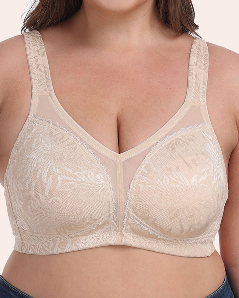 Full Coverage Wireless Minimizer Bra