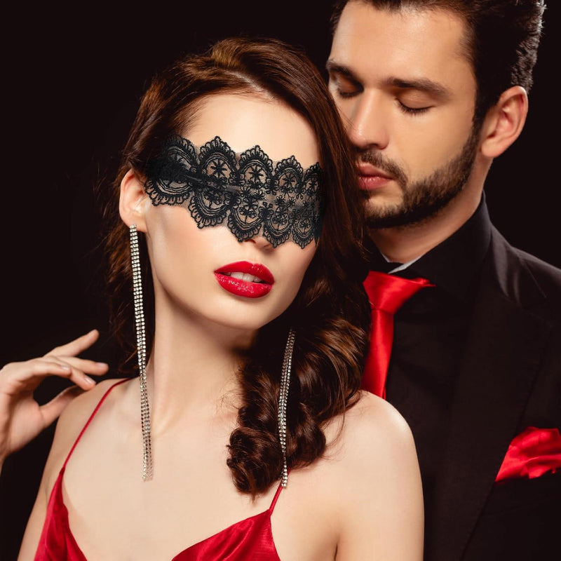 Lace Eye Mask for Women – Sheer Sexy Blindfold Lingerie Accessory for Tease & Seduction