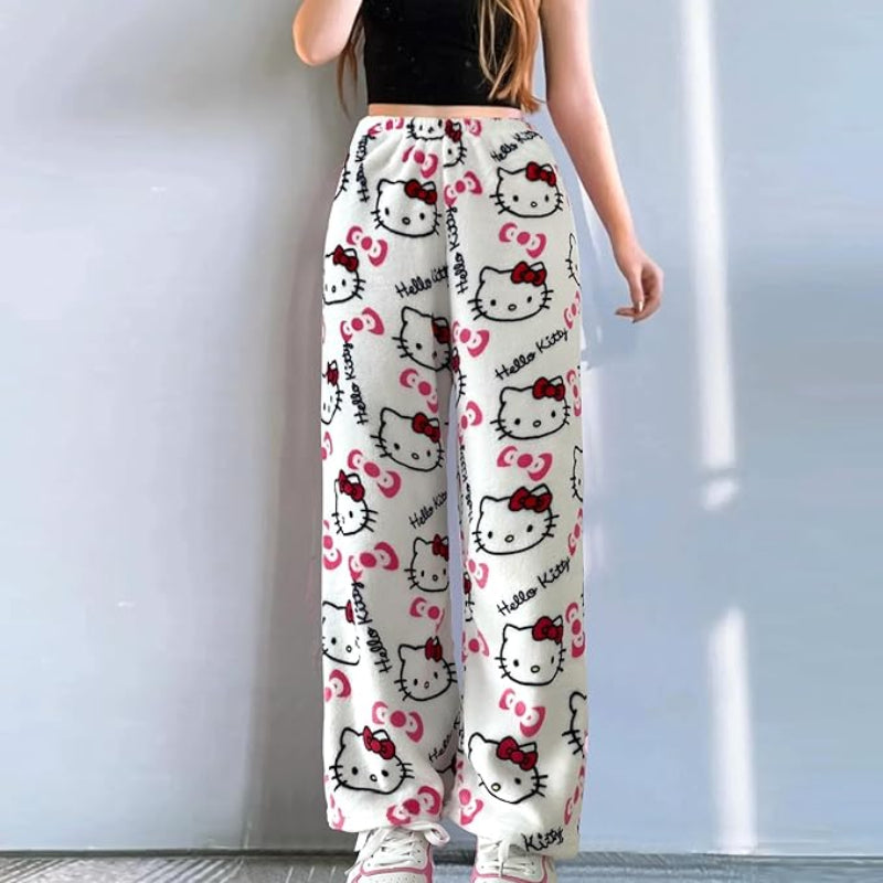 Cute Hello Kitty Pajama Pants – Cozy Y2K Loungewear