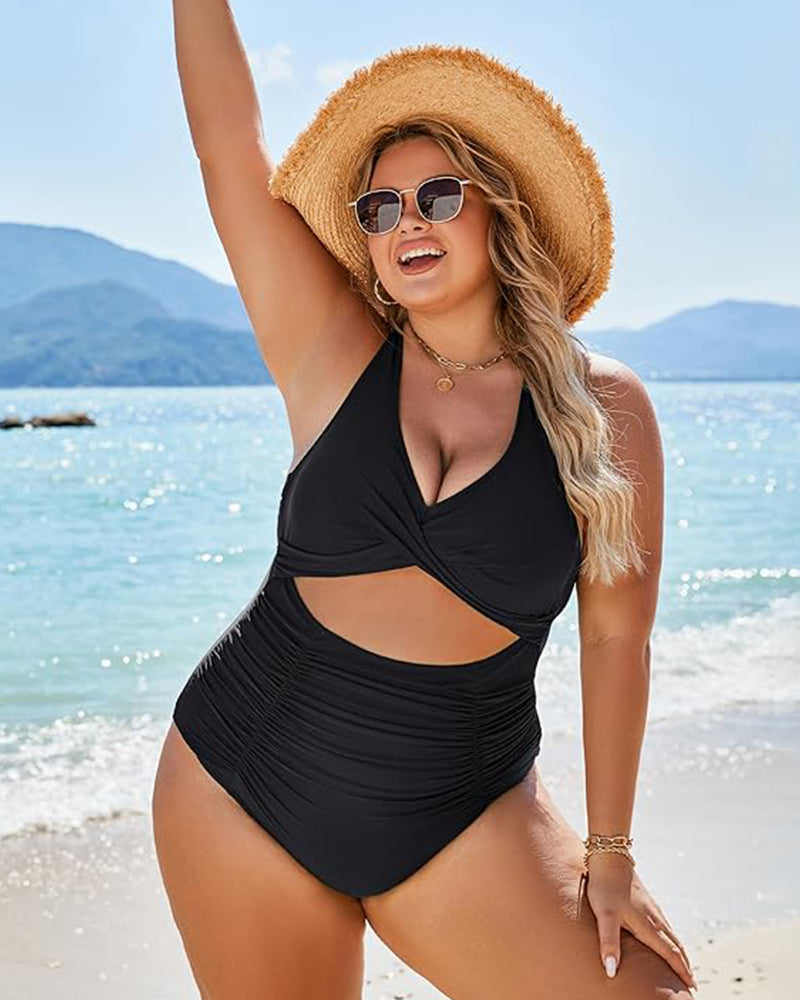 Shesways® One Piece Swimsuits Push Up Tummy Control Bathing Suits