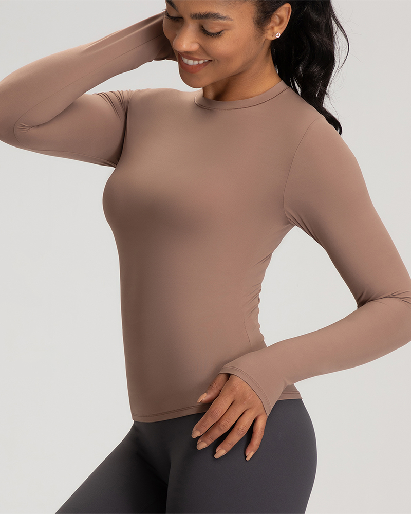 Inbarely Soft Single-Layer Long Sleeve Shirt
