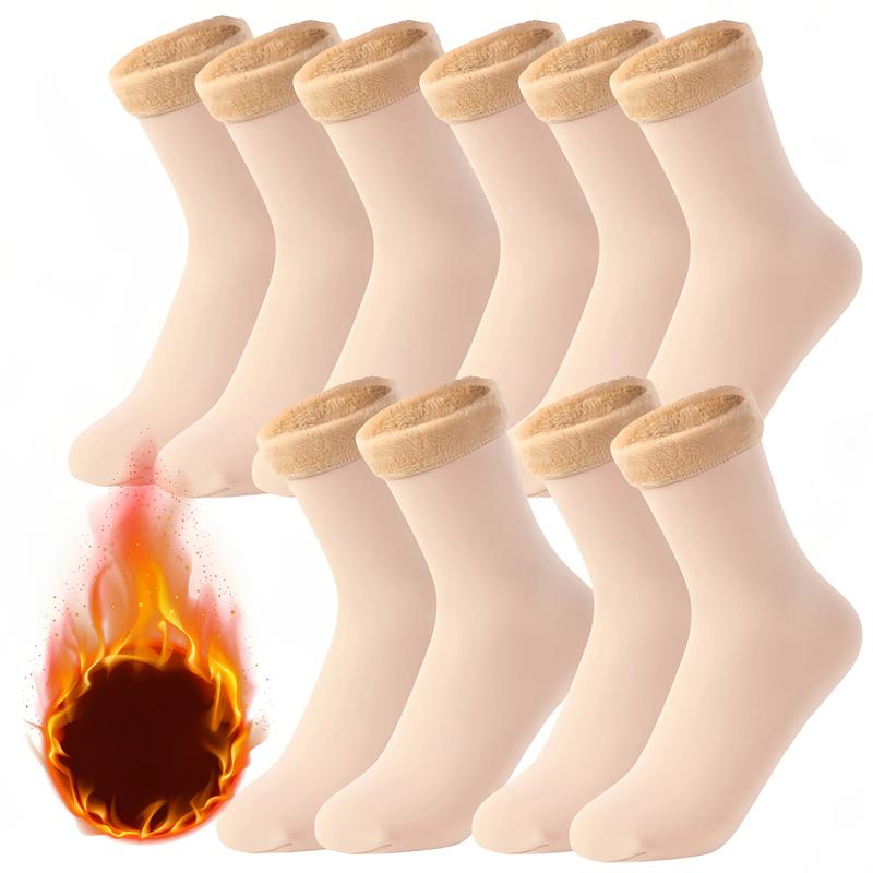 10 Pairs Women’s Fleece-Lined Winter Warm Socks