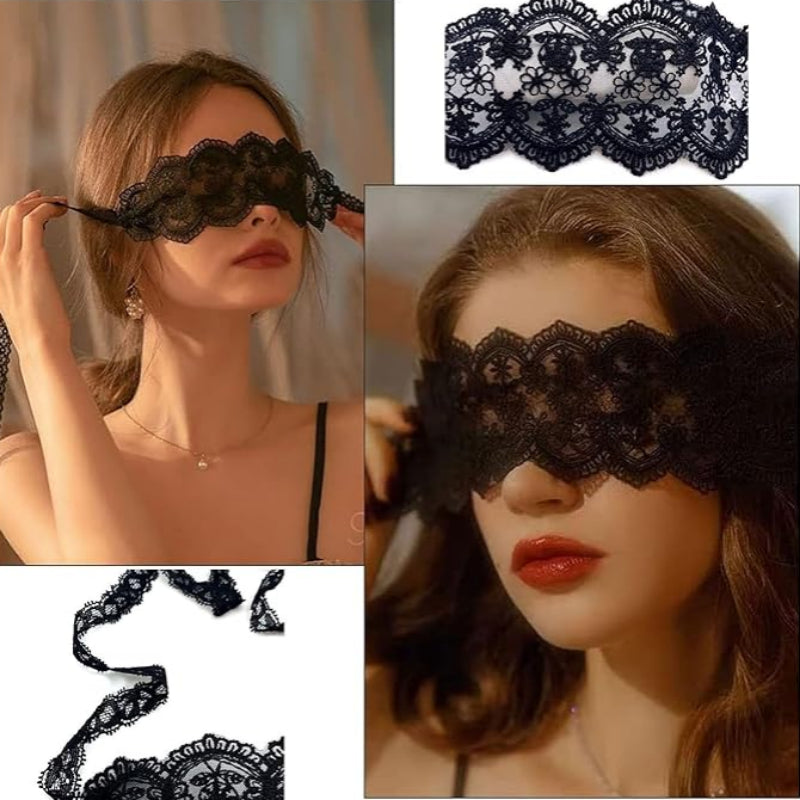 Lace Eye Mask for Women – Sheer Sexy Blindfold Lingerie Accessory for Tease & Seduction