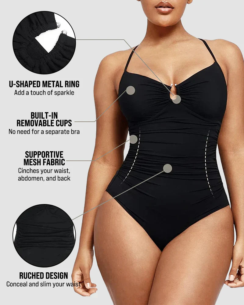 Sculpt & Shine U-Ring Shaping Swimsuit