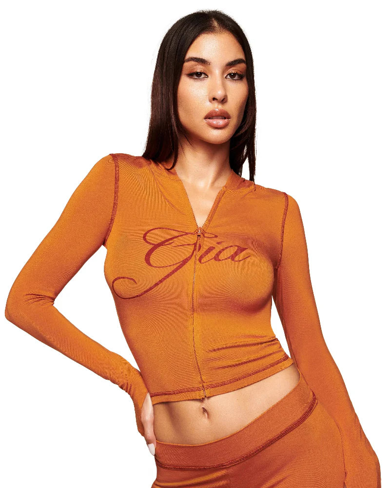 Women’s 2-Piece Activewear Set – Cropped Zip Running Jacket & Flared Stretch Pants, Lightweight Yoga Outfit