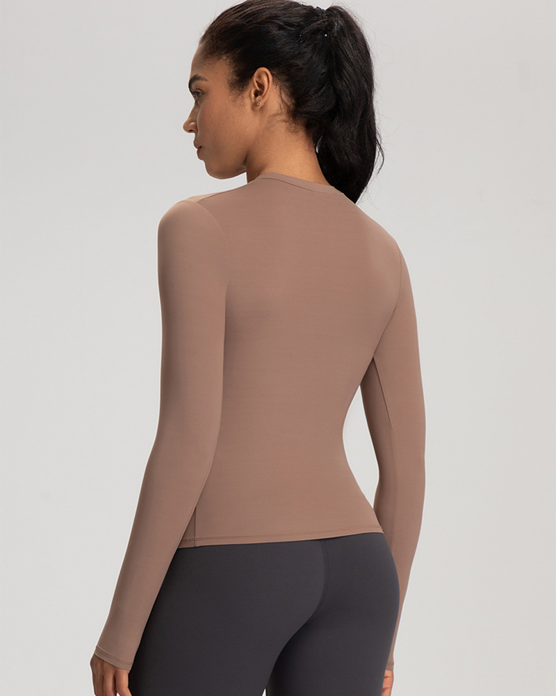 Inbarely Soft Single-Layer Long Sleeve Shirt