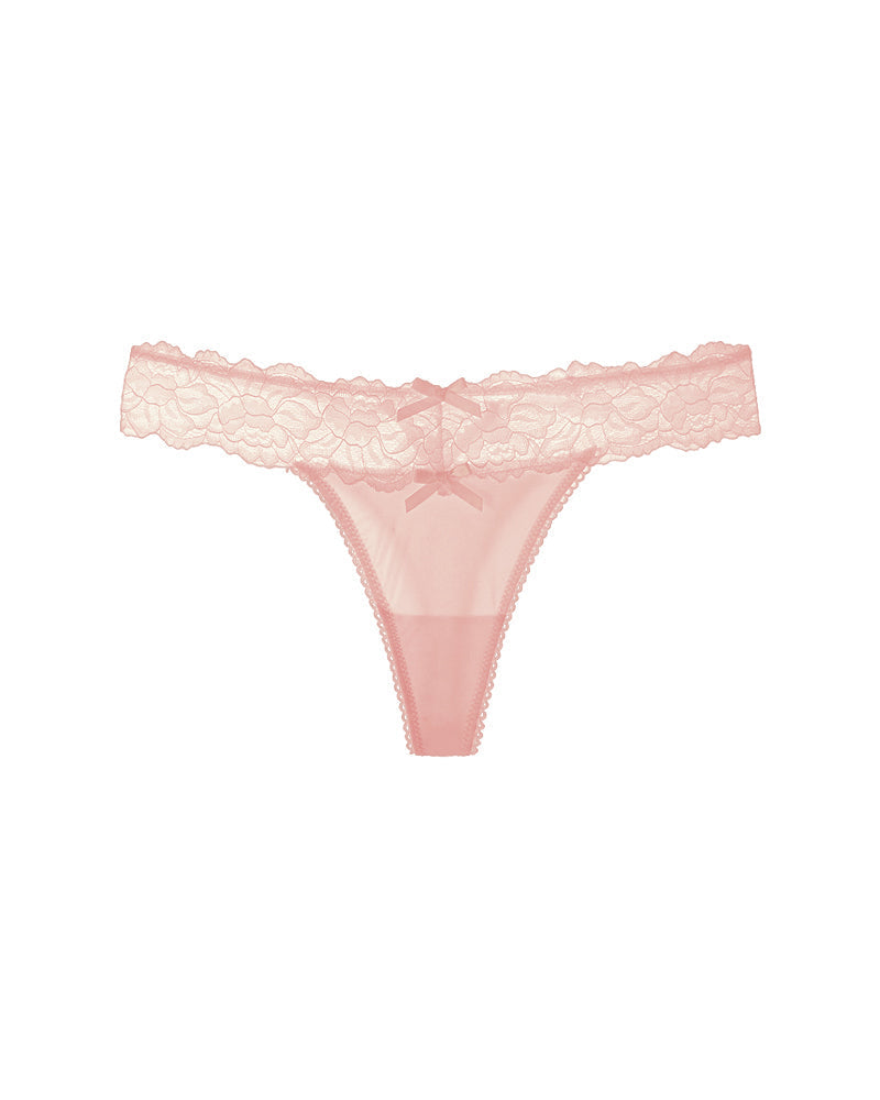 3-Pack Women’s Sexy Lace Low-Waist Thongs – Hollow Cross Ice Silk Satin