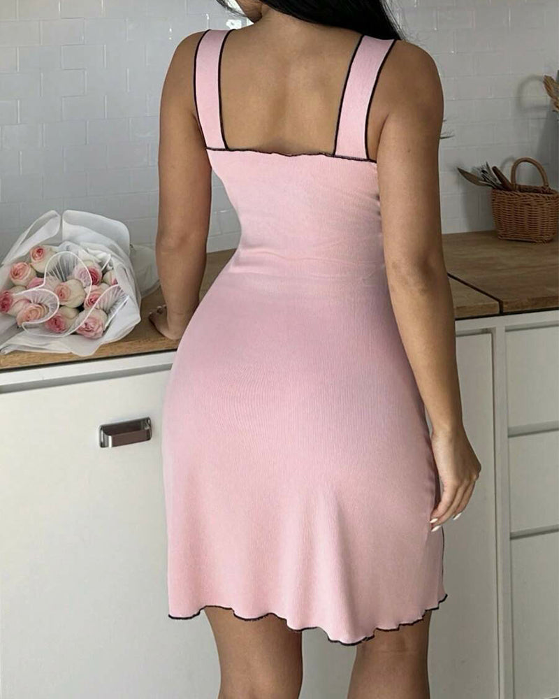 Women’s Bow Tie Nightdress – Split Hem Sexy & Comfortable